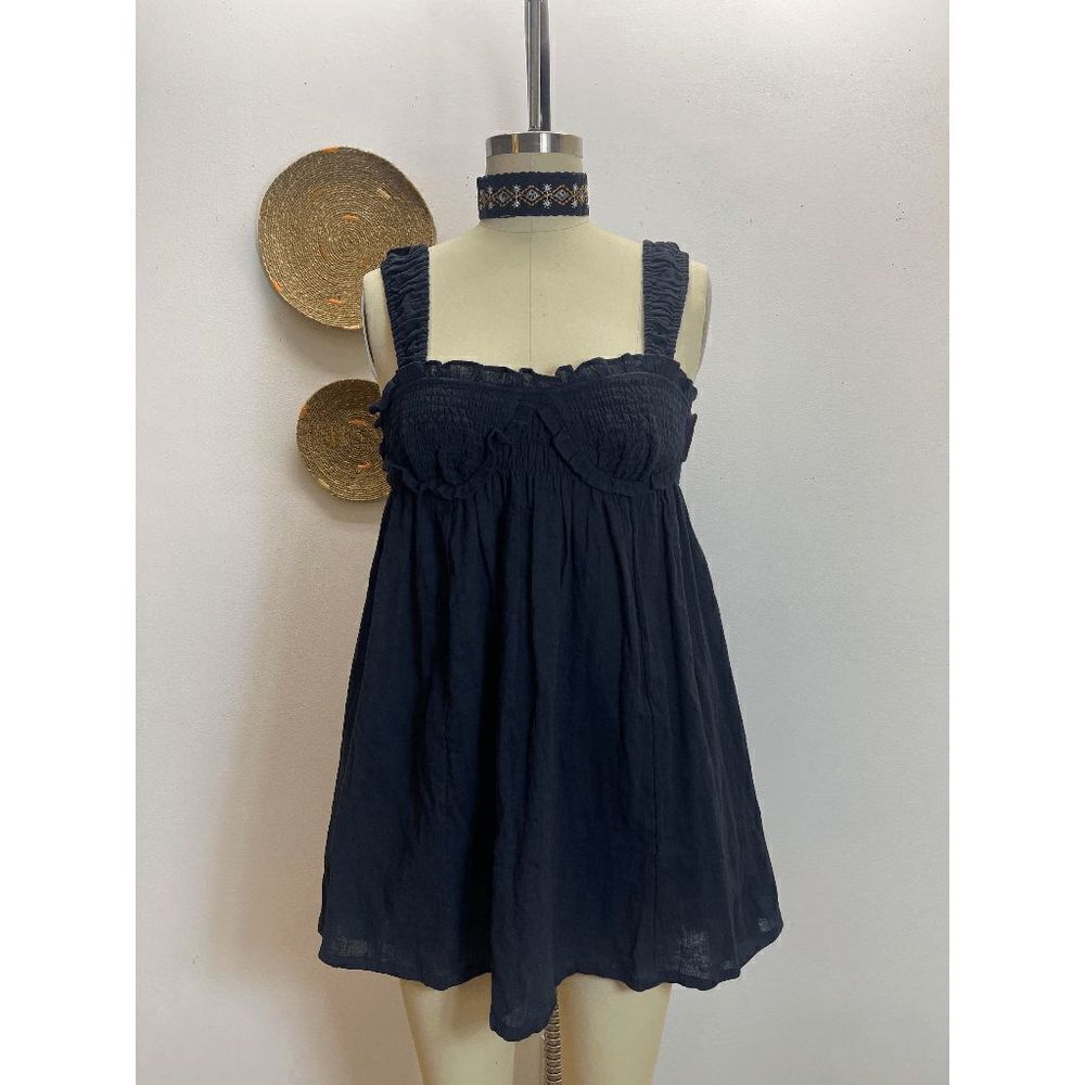 Free People Blissful Mini Dress - Black - Picture 2 of 3